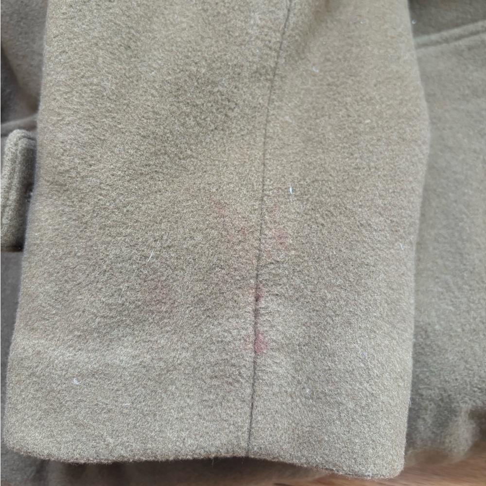 Cole Haan Men's Wool Blend Duffle Coat Small Removable Hood Fabric Made in Italy - Picture 16 of 16